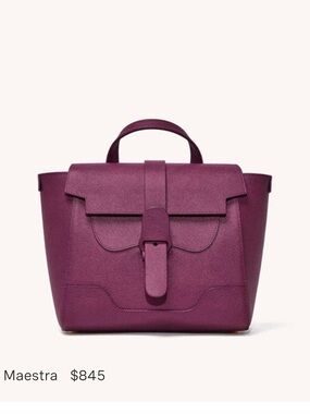 Senreve Mid Maestra Top-Handle Satchel in Plum